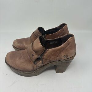 Born Brown Heeled Shoes